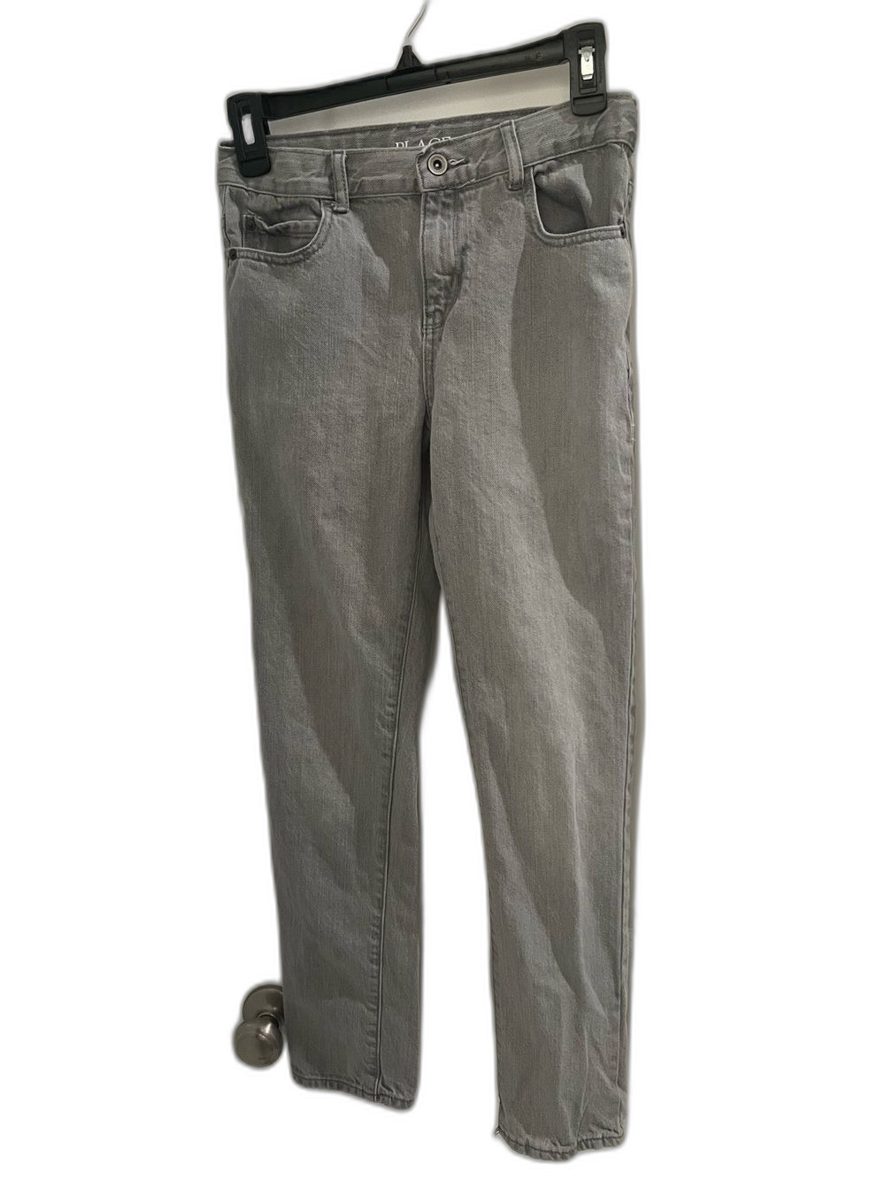 The Children’s Place Boys Size 12 Gray Skinny Jeans Stretch Denim